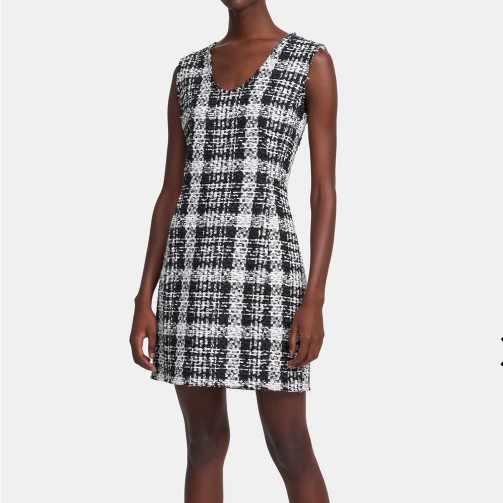 NWOT Theory Sculpt Dress in Rubber Tweed